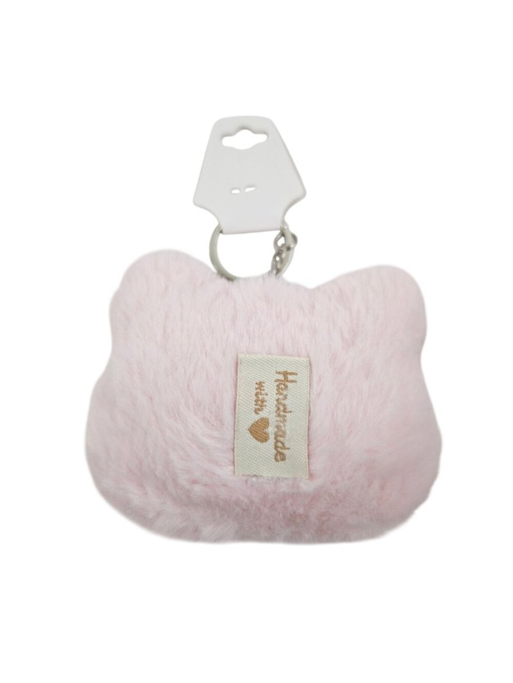 Kawaii Plush Animal Keychain Bear Cat Keyring Pastel Colors Lot of 5 Embroidered - Picture 3 of 10